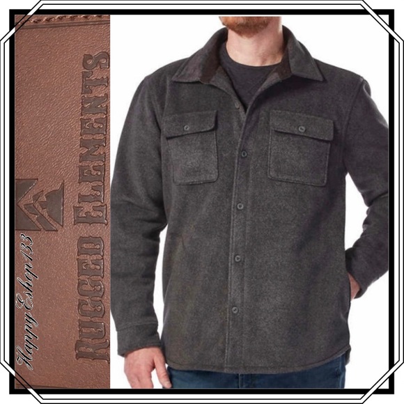 Rugged Elements Mens Fleece Lined Shirt 